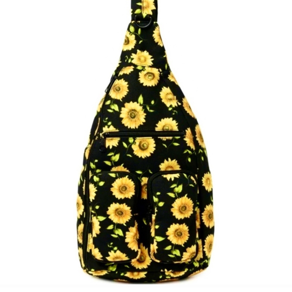 No Boundaries Sunflower Print Backpack